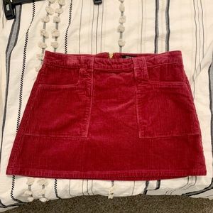 Corduroy burgundy skirt
